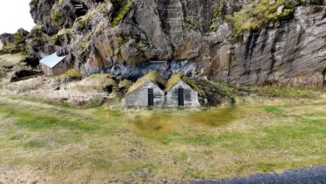 la casa de los elfos en islandia drone 4k