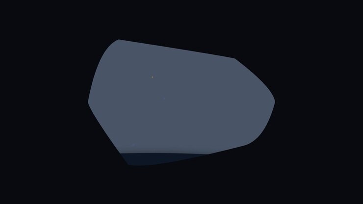 Abstract Geometric Shape Morphing on Dark Background