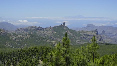 Panorama-of-Pico-de-las-Nieves-Viewpoint-in-Gran-Canaria,-Spain