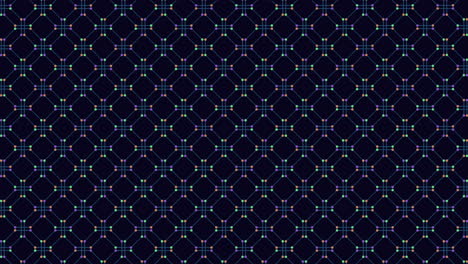 Colorful-geometric-design-interconnected-lines-with-dotted-patterns