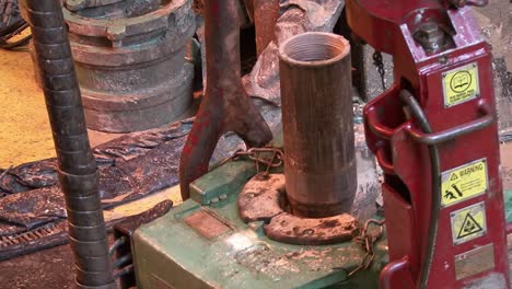 from drill floor on an oil rig in the north sea-1