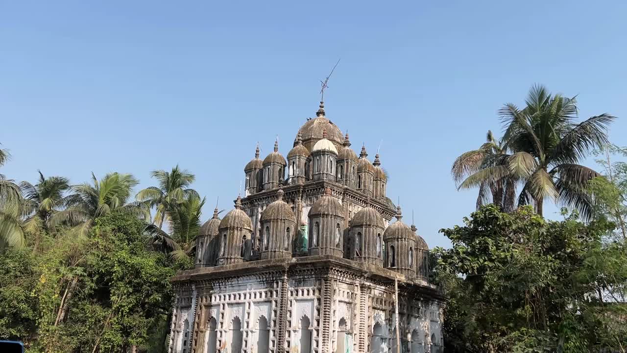 Famoso tempio presso il Narajole Palace a Midnapore, India