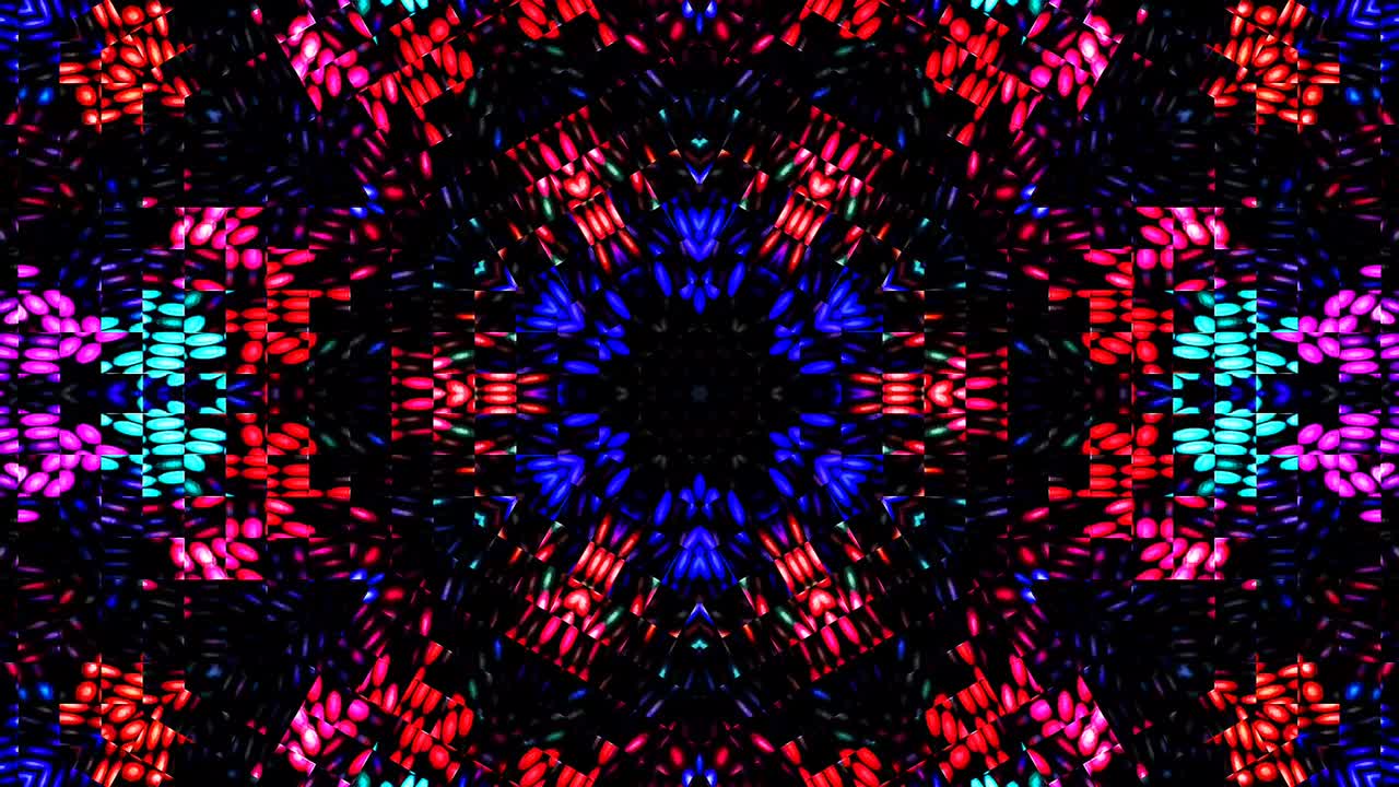 line wave motion, colorful,on a black background