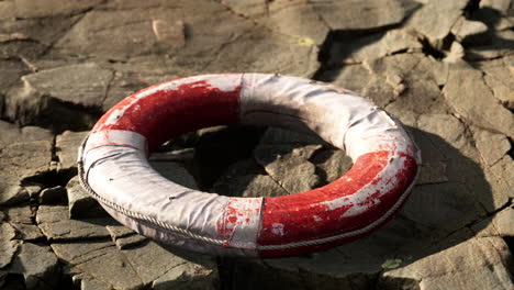 very-old-abandoned-Grungy-Lifebuoy