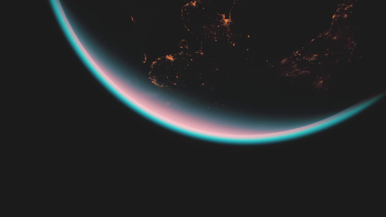 Planet earth globe view from space showing realistic earth surface