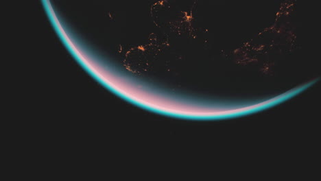 planeta tierra vista del globo desde el espacio que muestra la superficie realista de la tierra