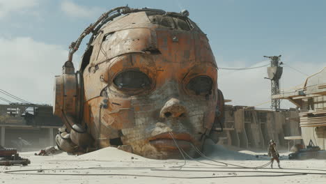 ancient-stone-heads-in-dystopian-desert-setting-wearing-headphones-made-with-generative-art