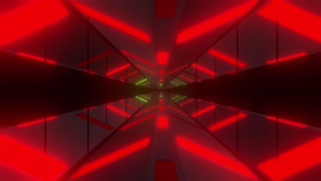 el túnel futurista de neón brillante