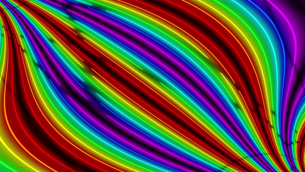 Neon line illumination animation motion graphics