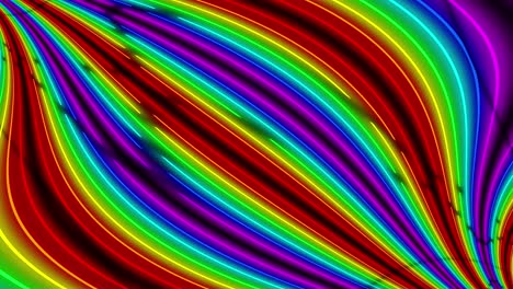 neon line illumination animation motion graphics