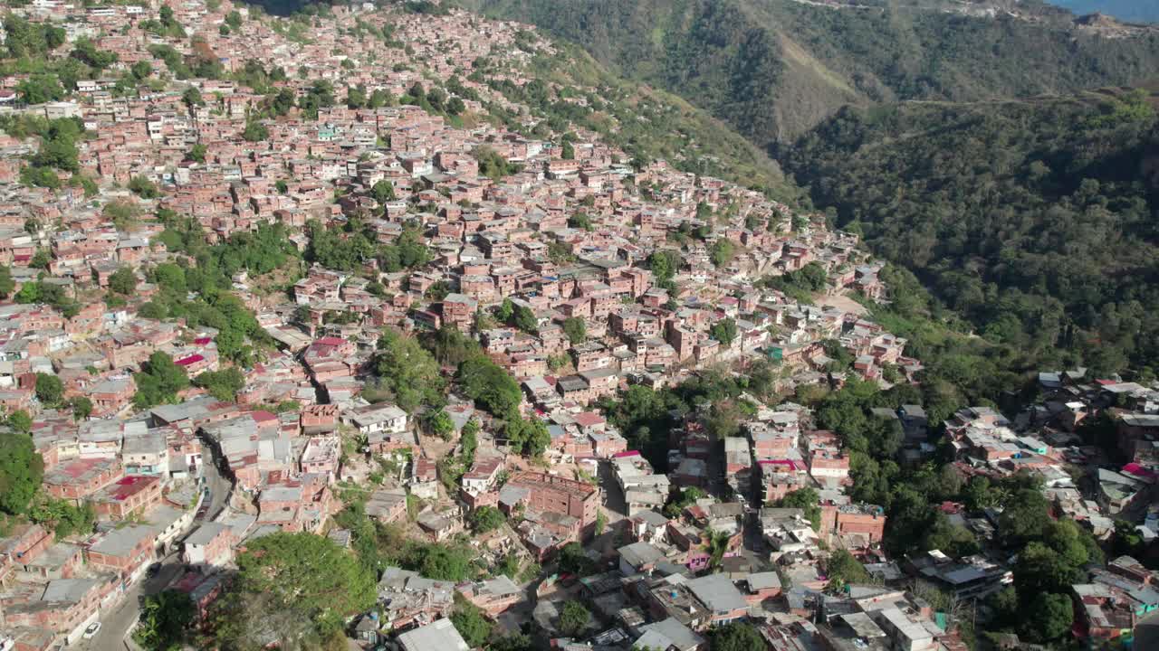 Petare, nazareno, miranda showing dense residential areas, aerial view