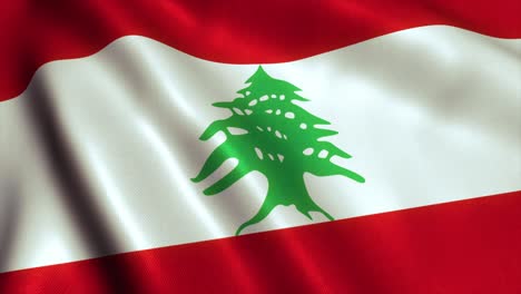 lebanon flag video loop - 4k