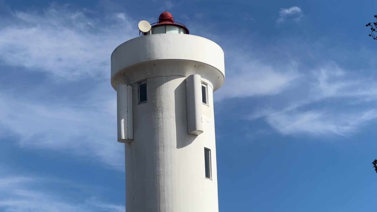 The lighthouse at Milnerton Beach in Cape Town, South Africa.