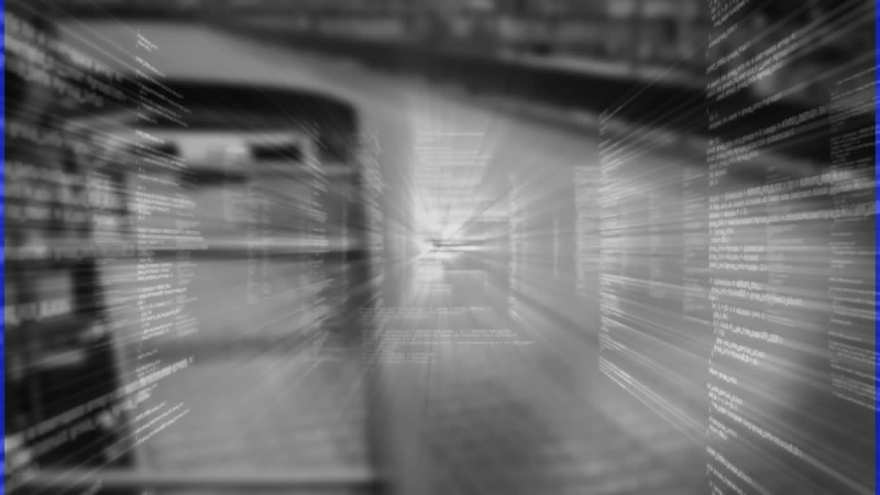 창고에서 데이터 처리의 애니메이션