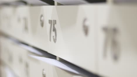 mailboxes with number 75