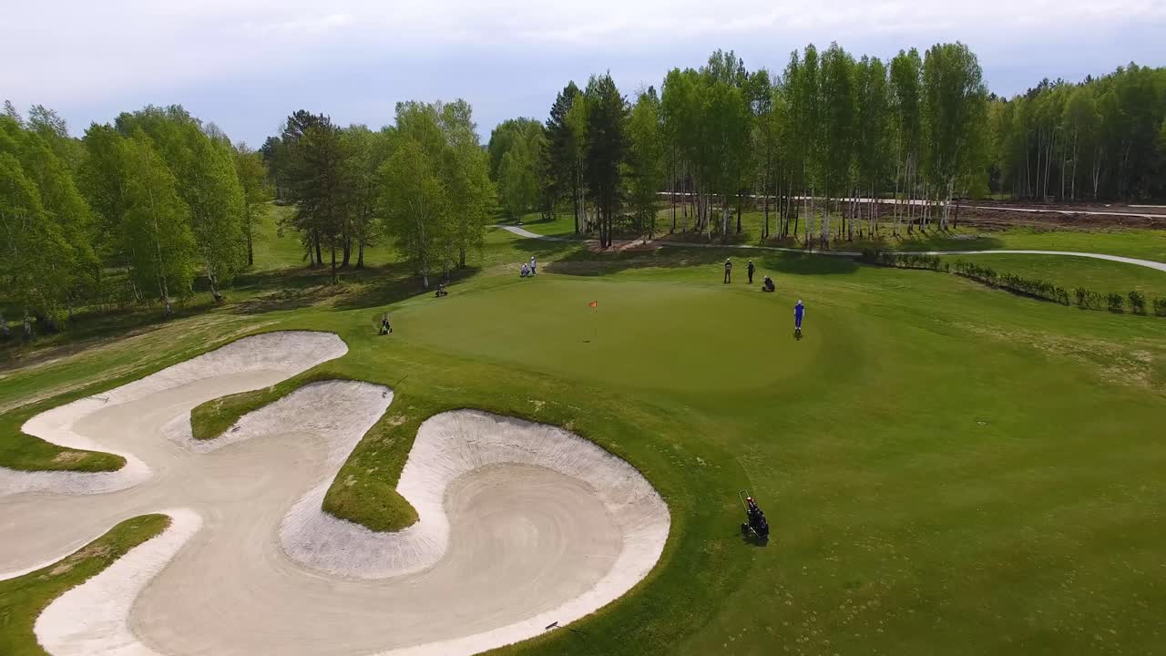 골프 코스 공중 풍경