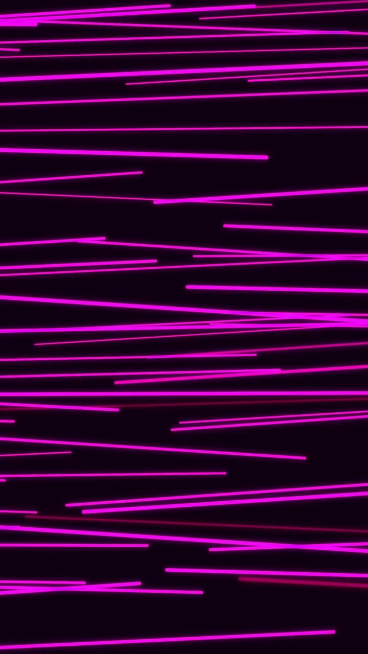 Video verticale di linee di velocità orizzontali rosa che si muovono rapidamente su sfondo nero