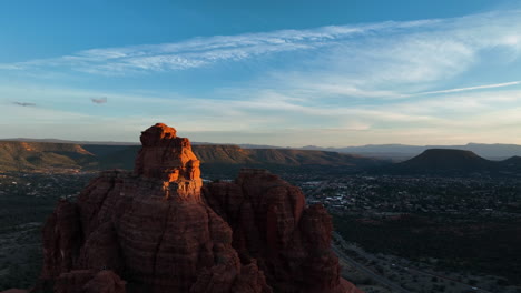 Flying-Through-The-Peak-Of-Red-Rocks-Near-Sedona,-Arizona,-United-States