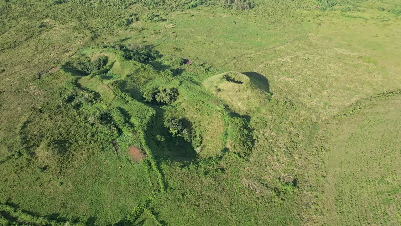 Comoros - Grande Comore - Diboini -orbit left over smaller craters