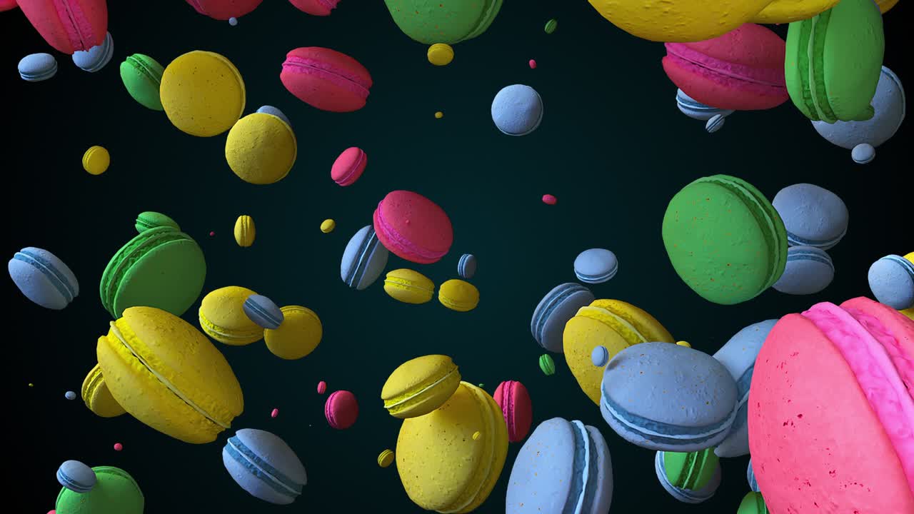 lluvia de macarrones que caen