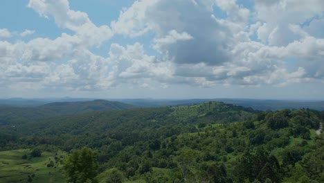 hinterland view of rolling hills