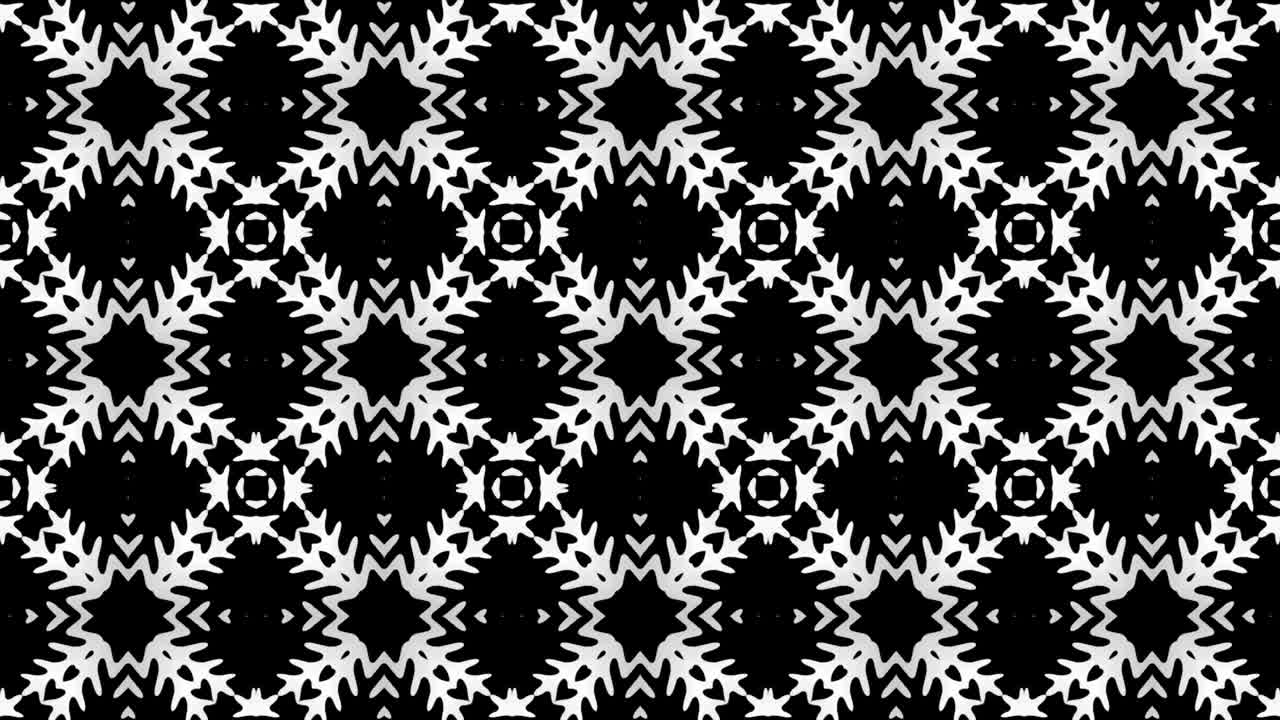 patrón de copos de nieve mandala fondo animado para gráficos en movimiento, visualización, visualización en pantalla.