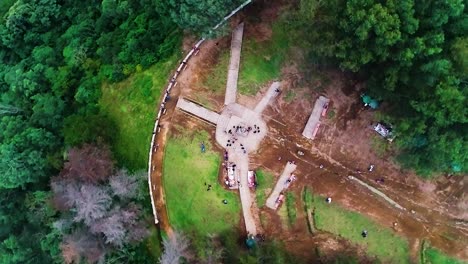 cerro de la cruz. guatemala city, drone video