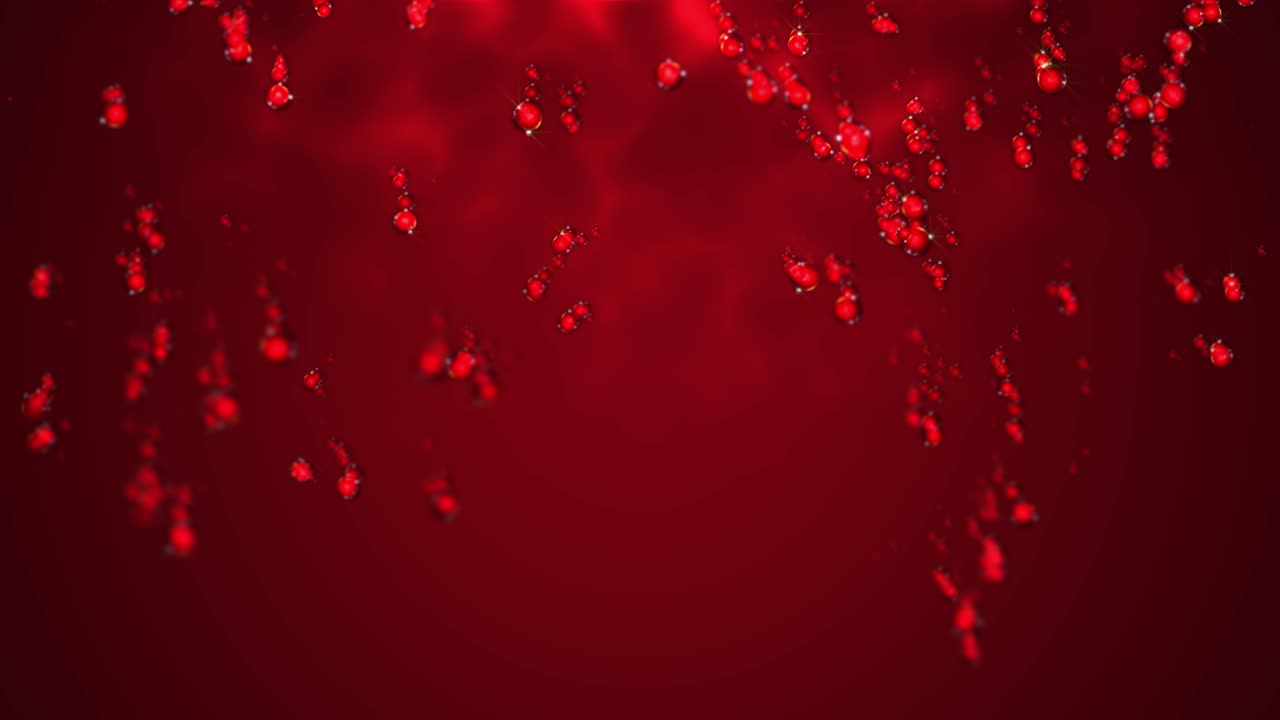 빨간 거품 추상적인 배경