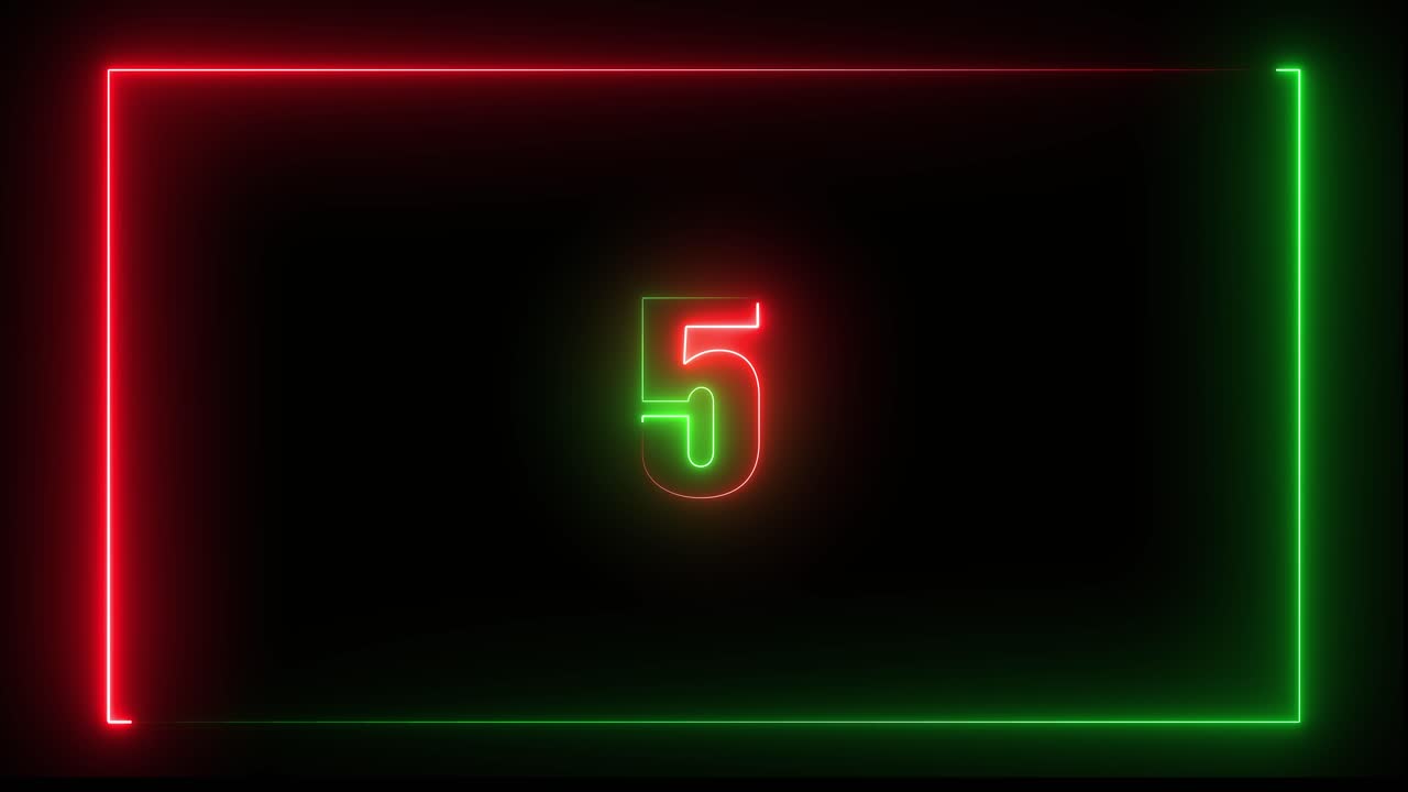 Neon countdown timer