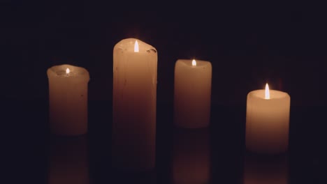 four candles in the dark