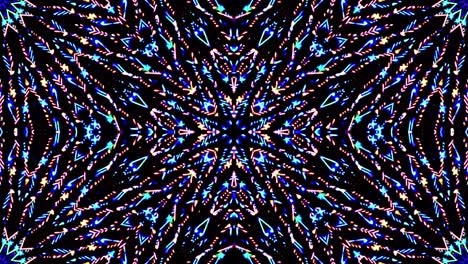 beautiful abstract kaleidoscope that shines, a radiant light that regulates the subtle movements