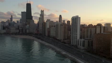 october aerial drone footage chicago, illinois