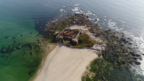 ruins of a medieval castle by the sea