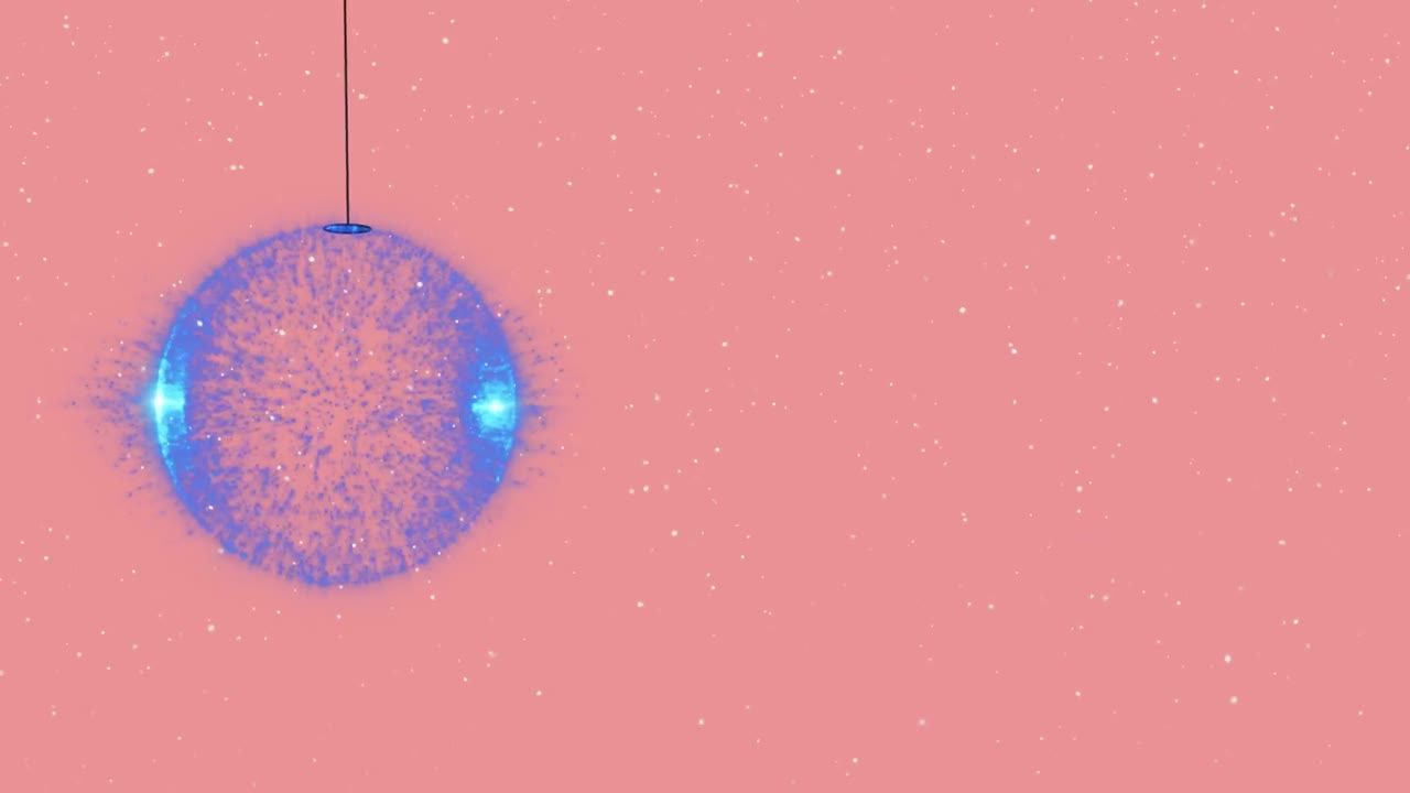 핑크색 배경 에 내리는 눈 위 에 있는 크리스마스 장난감 의 애니메이션