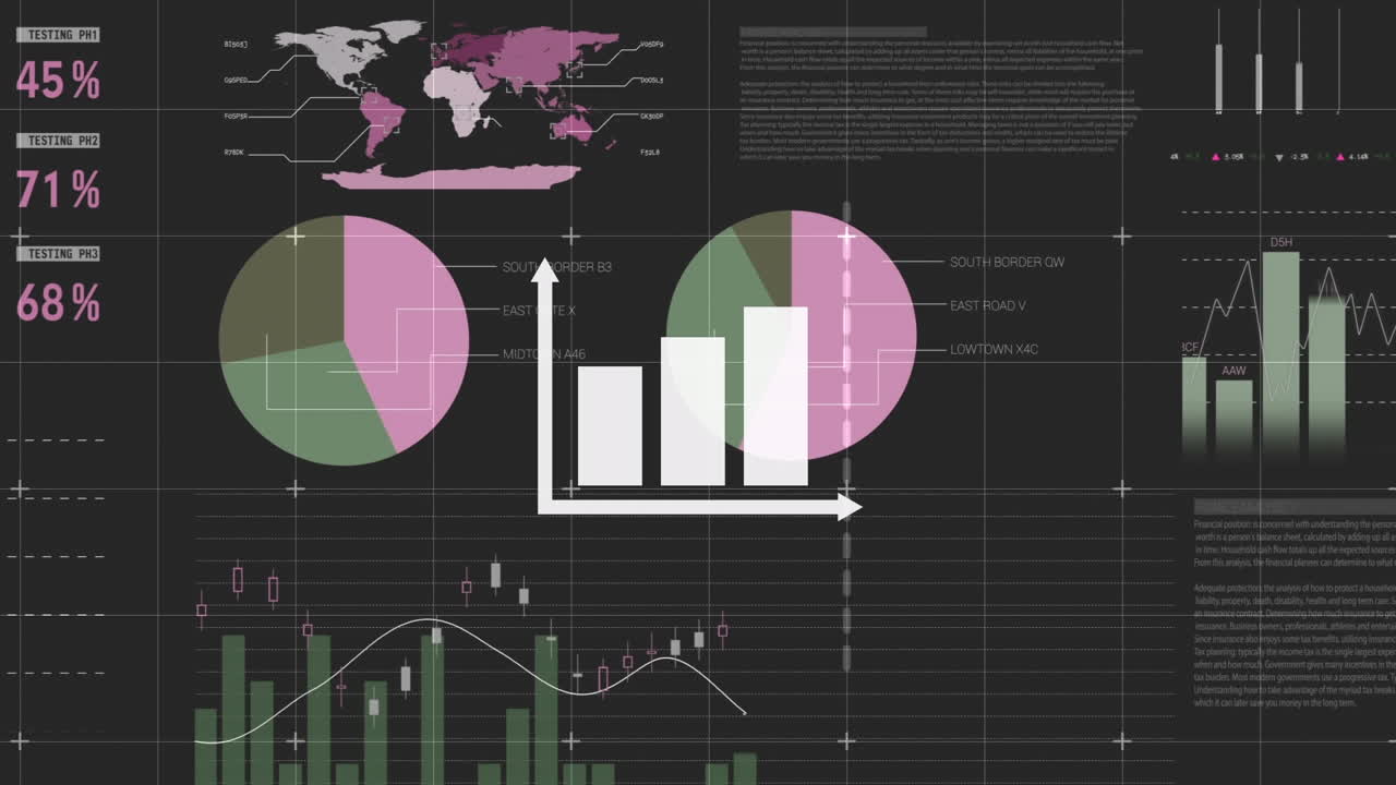 데이터 처리에 대한 다이어그램의 애니메이션