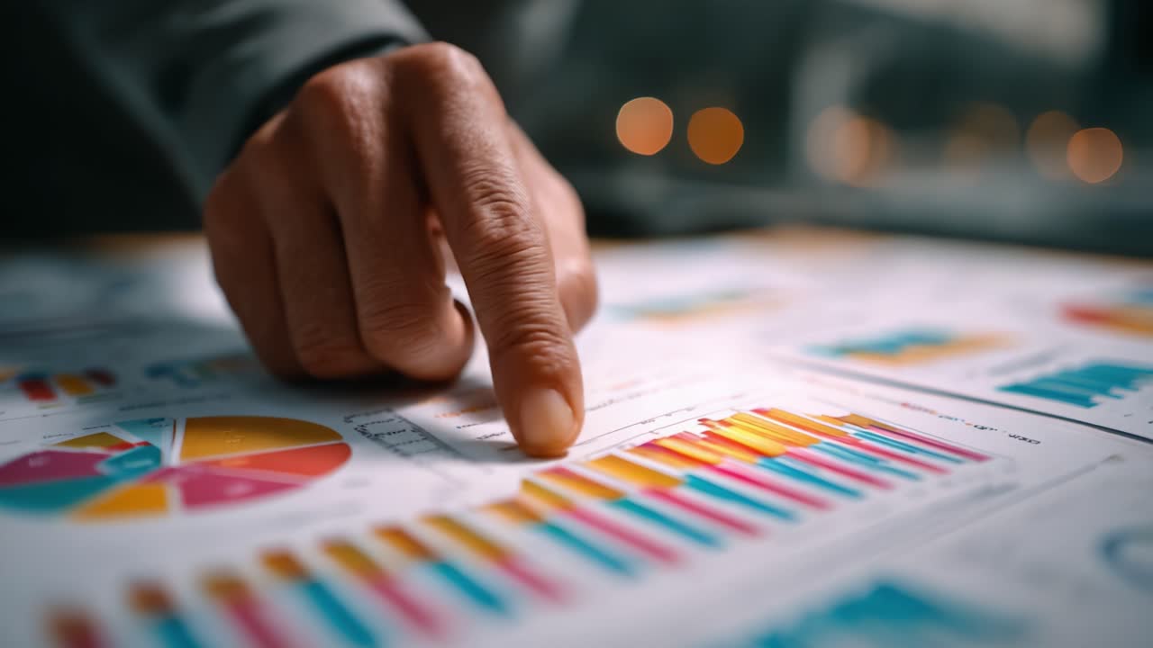 Analisando Tendências de Dados: Uma Visão Próxima de Gráficos e Diagramas com Foco em Métricas Importantes e Indicadores de Desempenho em um Contexto Empresarial.