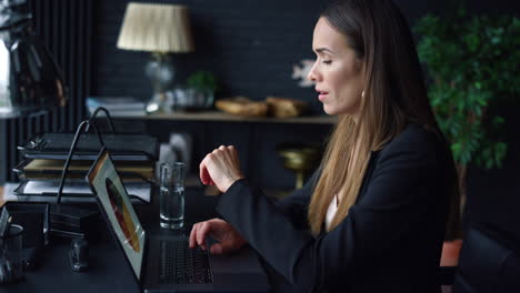 employee typing on keyboard