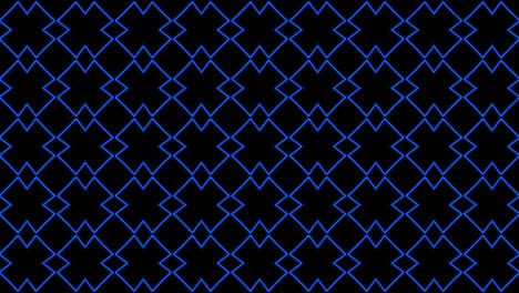 fondo de patrón geometrico sin costuras azul abstracto. rayas abstractas bucle de caleidoscopio. rápido psicodélico colorido kaleidoscopio vj fondo. discoteca fondo de movimiento abstracto. efecto caleidoscope