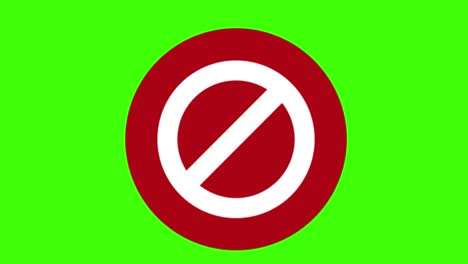 green screen , safety offense icon , sign