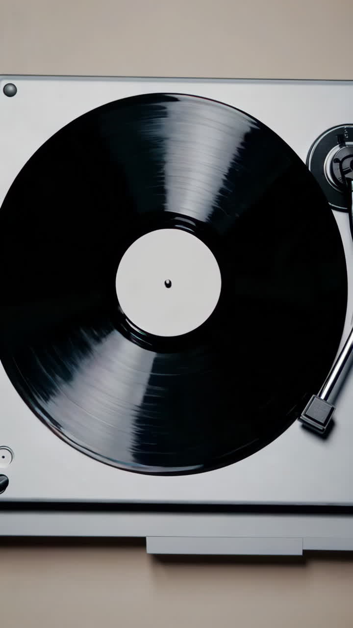 Stylish Retro Vinyl Record Player