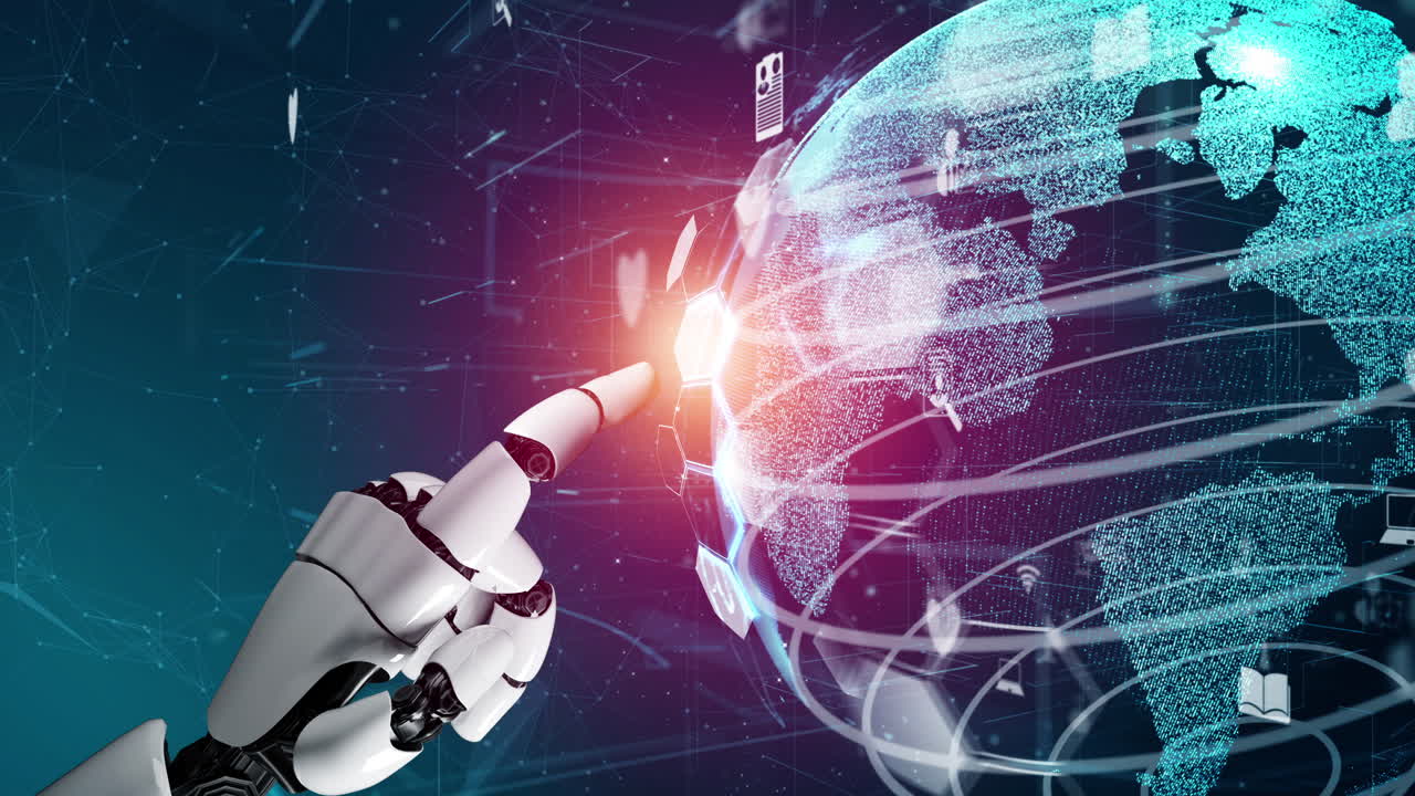 el robot futurista la inteligencia artificial el concepto revolucionario de la tecnología ai