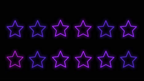 Pulsing-purple-stars-pattern-with-neon-light-in-casino-style