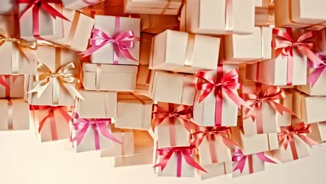 pile of wrapped gifts