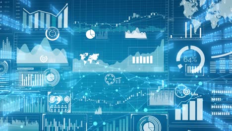 imaginative visual of business data and financial figures graphic