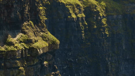 Nahaufnahme-Der-Berühmten-Cliffs-Of-Moher-An-Der-Westküste-In-Der-Grafschaft-Clare,-Irland