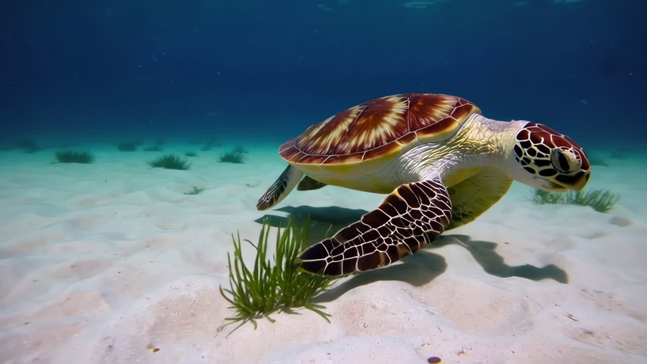 Sea Turtle Underwater
