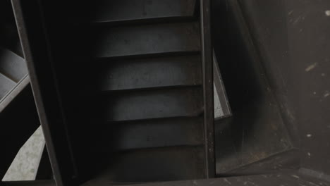 abstract, geometric steel stairway