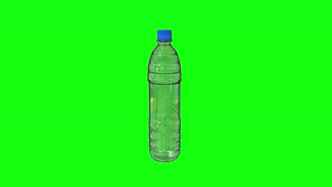 8 animationen leere plastikflaschen wasser grüner bildschirm