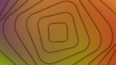 espiral giratoria en capas forma vectorial animación 2d girando con color de fondo gradiente patrón abstracto color naranja verde