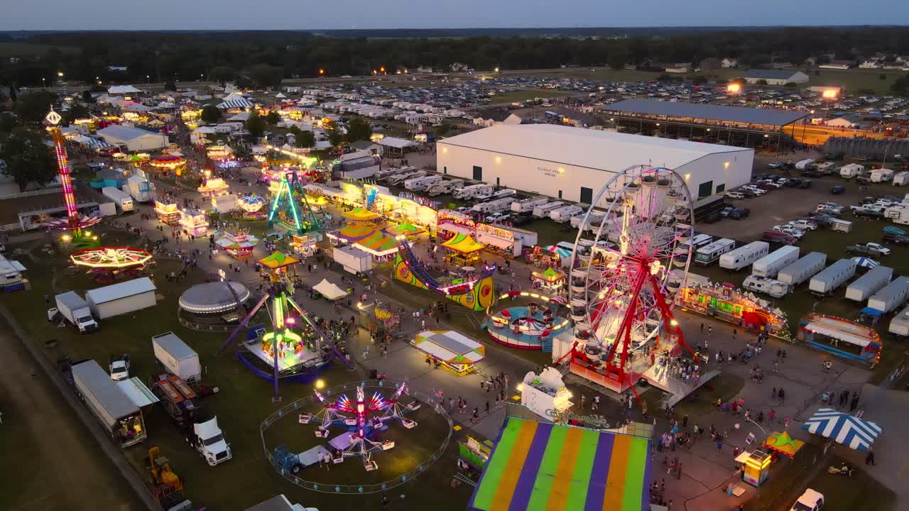 Carnival at the Monroe County Fairgrounds, Monroe, Michigan, USA